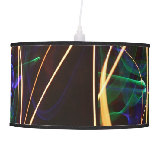 Multicoloured swirls of light ceiling lamp (Front)