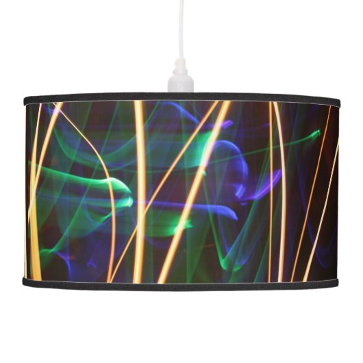 Multicoloured swirls of light ceiling lamp (Left)