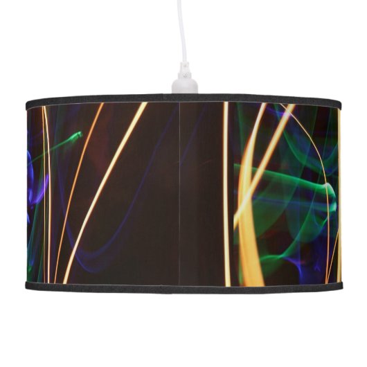 Multicoloured swirls of light ceiling lamp (Back)