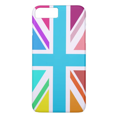 Multicoloured Union JackFlag Design iPhone 8 Plus7 Plus Case