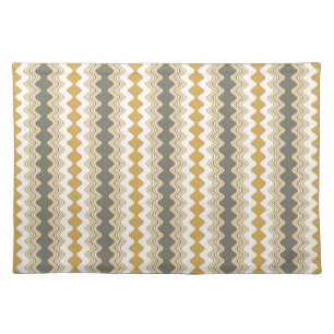 Multicoloured Wavy Pattern Cloth Placemat