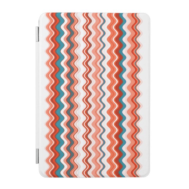 Multicoloured Wavy Pattern iPad Mini Cover (Front)