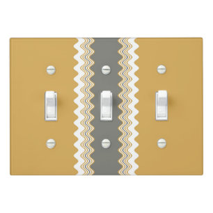 Multicoloured Wavy Pattern Light Switch Cover