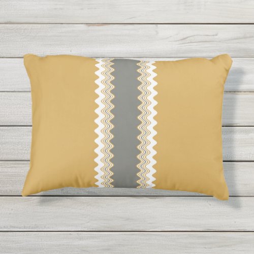 Multicoloured Wavy Pattern Outdoor Pillow