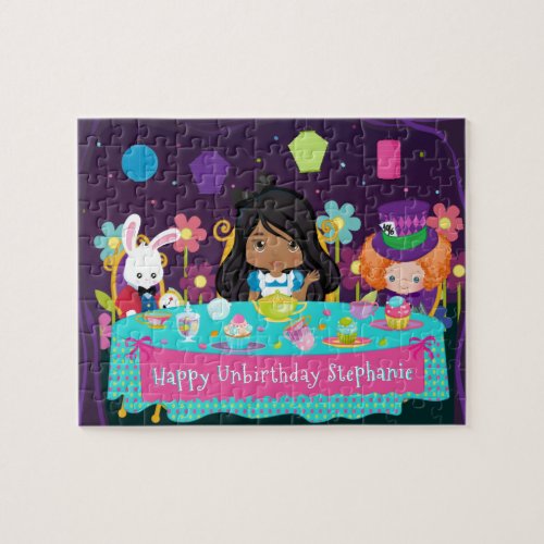 Multicultural Alice Tea Party Jigsaw Puzzle