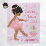 Multicultural Ballerina Tutu Cute Jigsaw Puzzle<br><div class="desc">Personalized Multicultural "You're TuTu Cute" ballerina. Please check out more of my personalized gifts.</div>