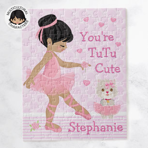 Multicultural Ballerina Tutu Cute Jigsaw Puzzle