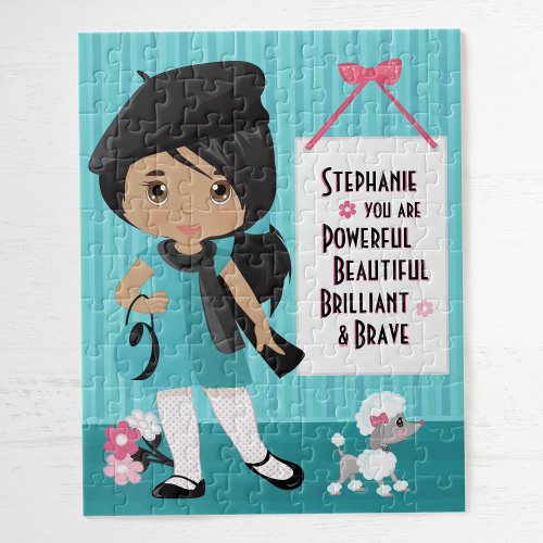 Multicultural Beautiful and Brave Girl Jigsaw Puzz Jigsaw Puzzle