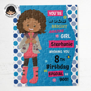 Multicultural Birthday Girl Jigsaw Puzzle