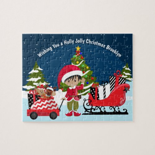 Multicultural Boy Elf Jigsaw Puzzle