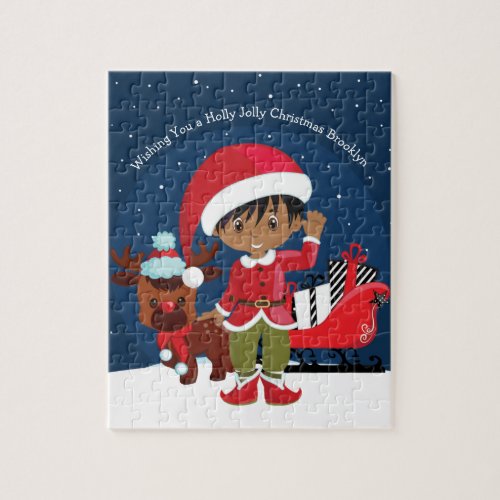 Multicultural Boy Elf Jigsaw Puzzle