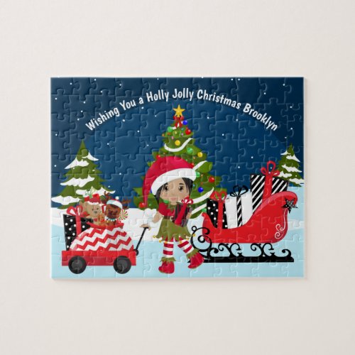 Multicultural Girl Elf Jigsaw Puzzle