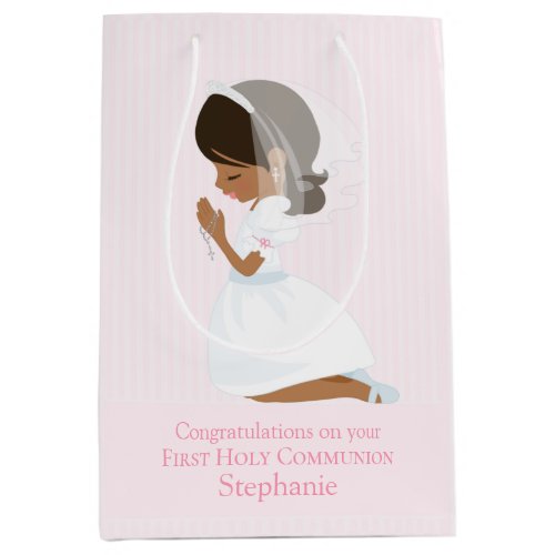 Multicultural Girl First Communion Gift Bag