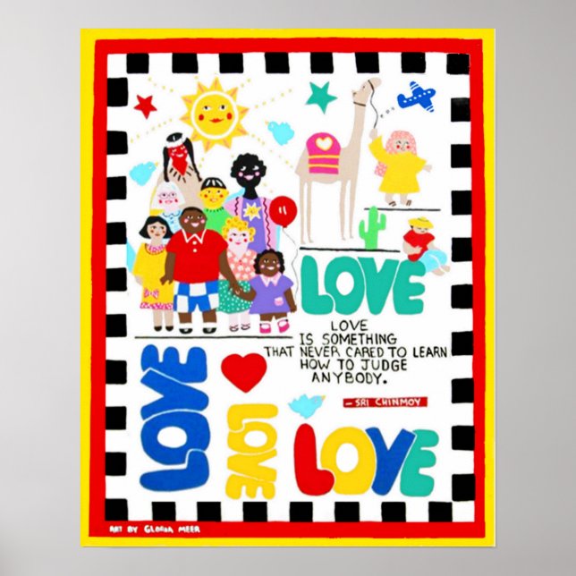 Multicultural poster about love (Front)