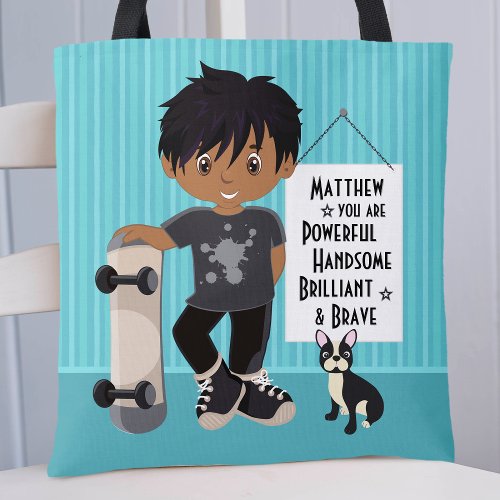 Multicultural Powerful  Brave Boy Tote