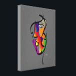 Multicultural Woman Canvas Print<br><div class="desc">The rainbow face, a portrait symbol representative of multicultural woman, feminism, and diversity celebrates all colors, cultures, and orientations of women across the globe. Art of Margaret Loftin Whiting.</div>