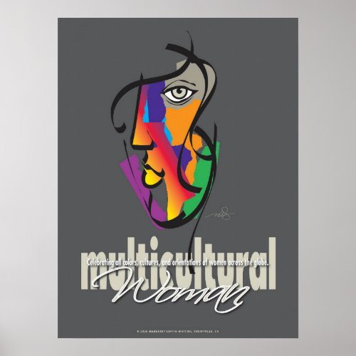 Multicultural Woman Poster