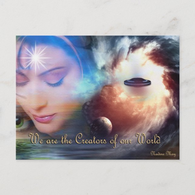 Multidimensional Worlds Postcard (Front)