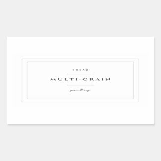Multigrain Bread Food Label Stickers