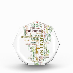 Multilingual Hakuna Matata Global Word Cloud Art Award
