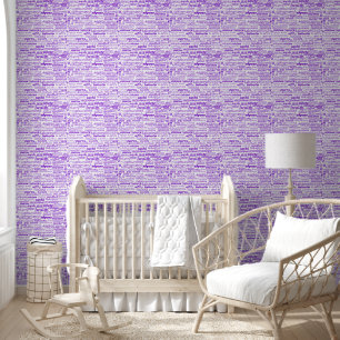 Multilingual Health Text Custom Colors Purple Wallpaper