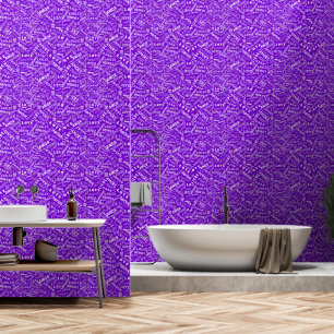 Multilingual Love Text Custom Colors Purple Wallpaper