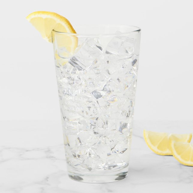 Multilingual Love Tumbler - Light Pink (Front Ice)