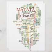 Multilingual Mantras: Hakunamatata Global Message (Front/Back)