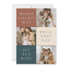 Multilingual Merry Christmas Modern Photo