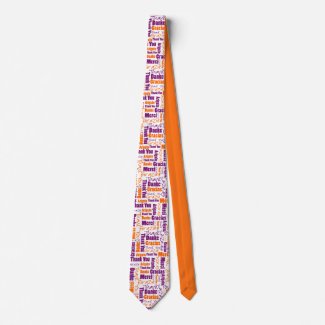 Multilingual Purple Orange Thank You Typography