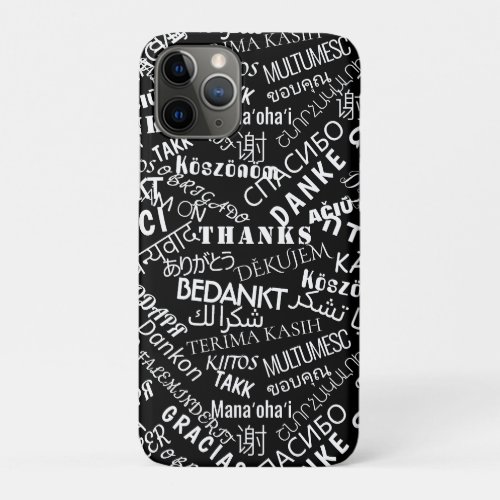 Multilingual Thank Your Text iPhone Case Gift