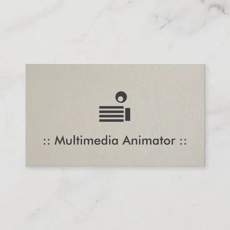 Multimedia Animator Simple Elegant Professional Business Card | Zazzle Multimedia Animator Simple Elegant Professional Business Card | Zazzle