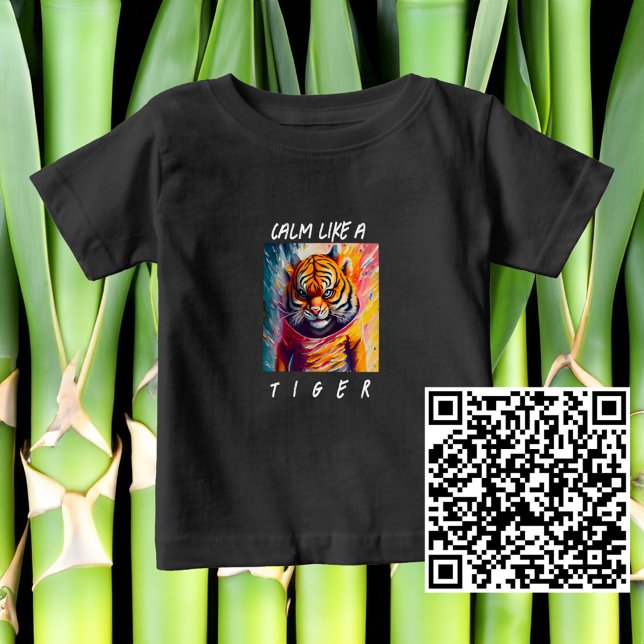 Multimedia Cool Tiger With Attitude Baby T-Shirt (Creator Uploaded)
