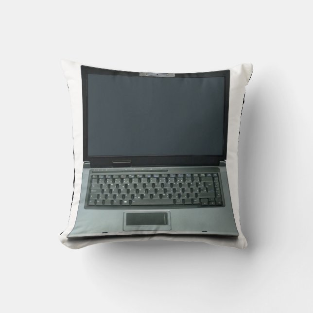 multimedia notebook computer throw pillow (Front)