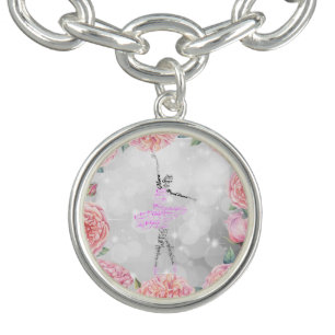 MultiNames Personalized Ballerina Dance Bracelet