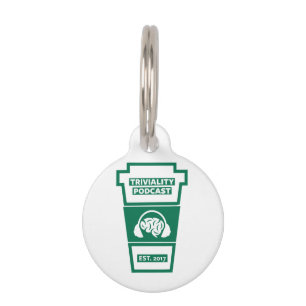 Multinational Conglomerate Coffee and Podcast Comp Pet ID Tag
