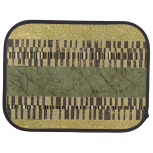 Multipatterned Panel Painting Car Mat