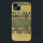 Multipatterned Panel Painting iPhone 13 Case<br><div class="desc">A multipatterned panel painting,  created by Jennifer Goldberger. Dark green,  brown,  tan,  white and yellow are sprinkled liberally throughout this amazing work. Be sure to get your copy now!</div>