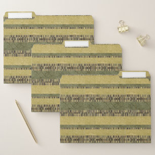 Multipatterned Panel Painting File Folder
