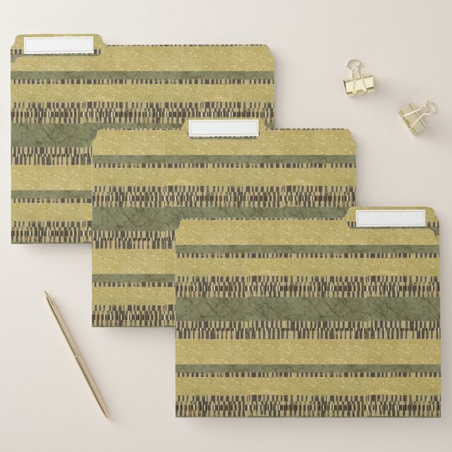 Multipatterned Panel Painting File Folder (Set)