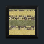Multipatterned Panel Painting Gift Box<br><div class="desc">A multipatterned panel painting,  created by Jennifer Goldberger. Dark green,  brown,  tan,  white and yellow are sprinkled liberally throughout this amazing work. Be sure to get your copy now!</div>