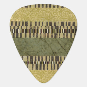 Multipatterned Panel Painting Guitar Pick