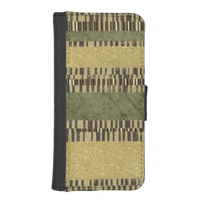 Multipatterned Panel Painting iPhone Wallet Case (Front)