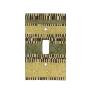 Multipatterned Panel Painting Light Switch Cover