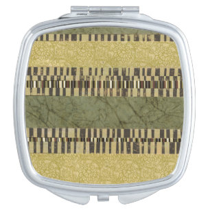Multipatterned Panel Painting Mirror For Makeup