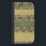 Multipatterned Panel Painting Galaxy S4 Wallet Case<br><div class="desc">A multipatterned panel painting,  created by Jennifer Goldberger. Dark green,  brown,  tan,  white and yellow are sprinkled liberally throughout this amazing work. Be sure to get your copy now!</div>