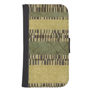 Multipatterned Panel Painting Galaxy S4 Wallet Case
