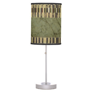 Multipatterned Panel Painting Table Lamp