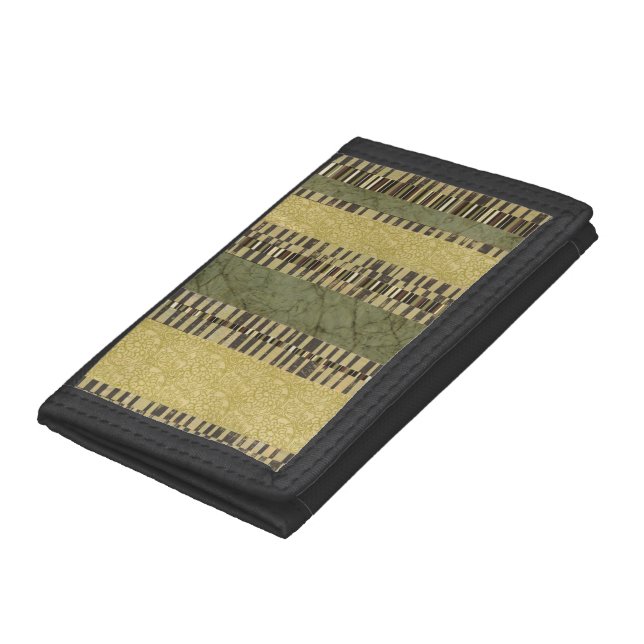 Multipatterned Panel Painting Tri-fold Wallet (Bottom)