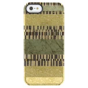 Multipatterned Panel Painting Clear iPhone SE/5/5s Case
